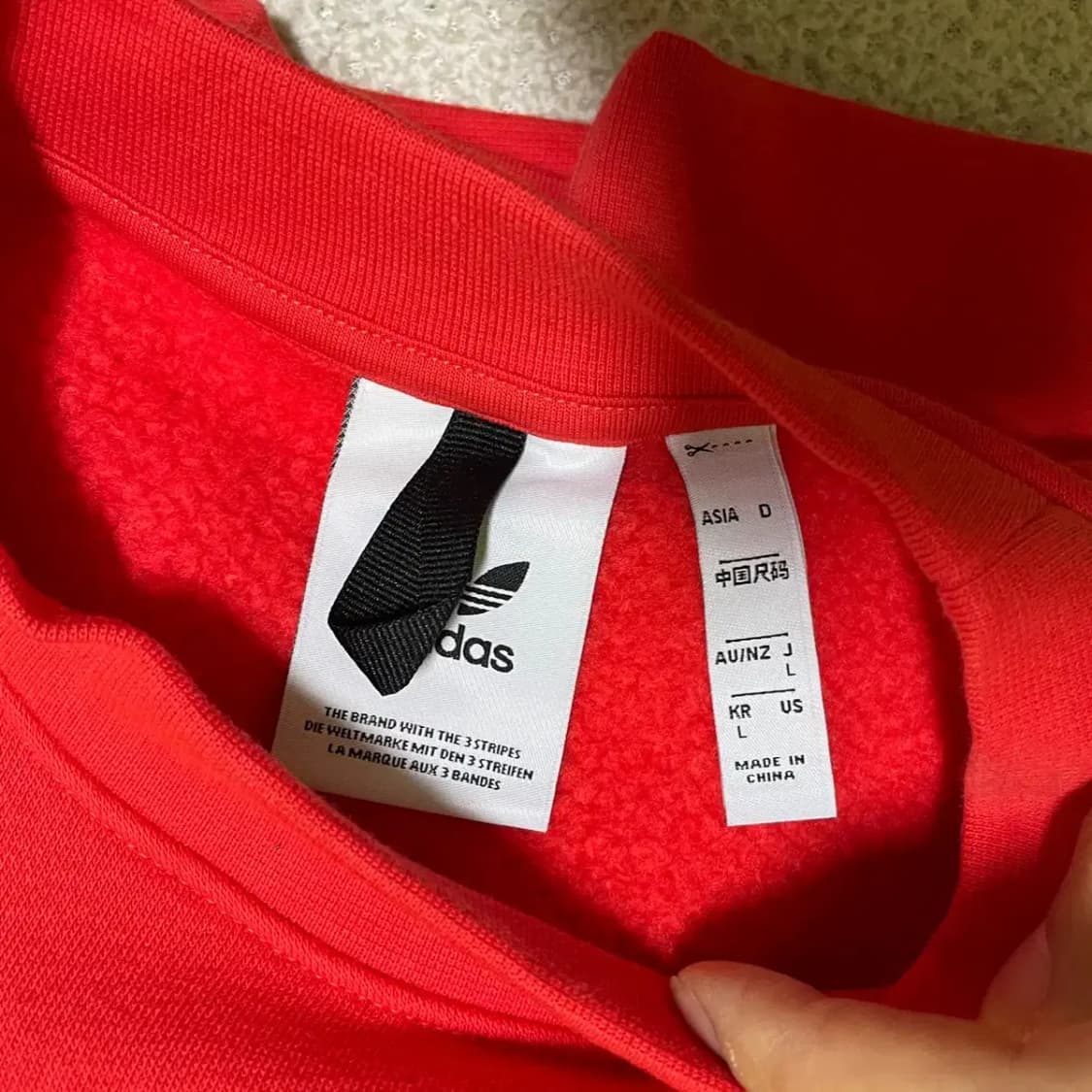 L 아디다스 기모 맨투맨 N.1728 상품이미지7