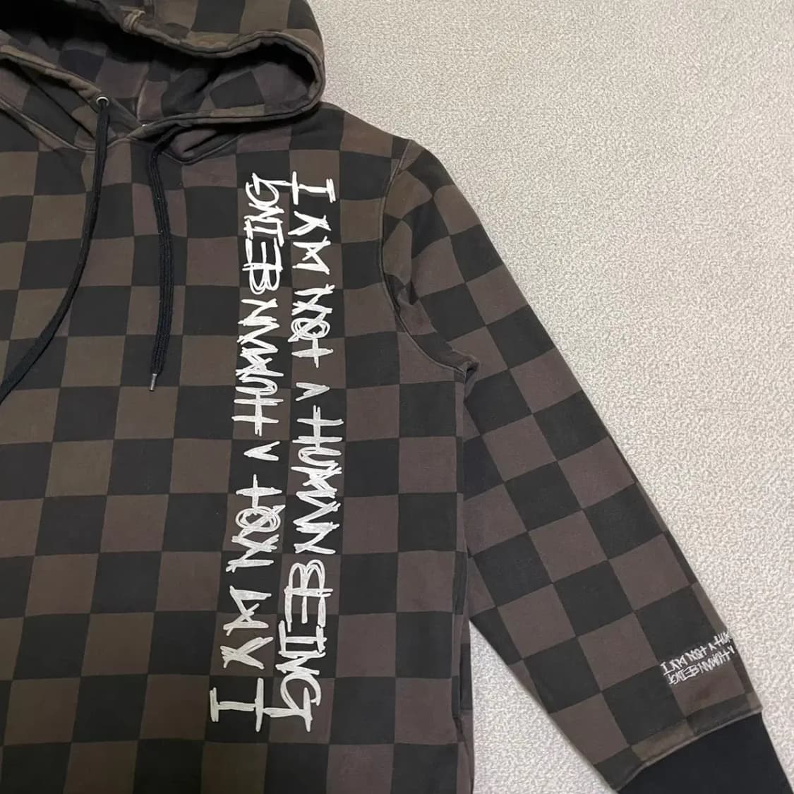 XL 아임낫휴먼 후드티셔츠 N.1730 상품이미지3