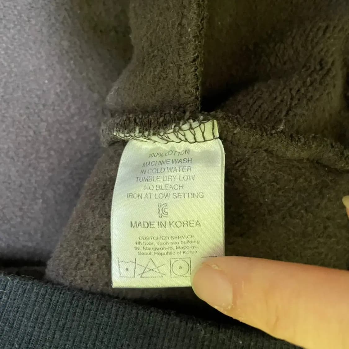 XL 아임낫휴먼 후드티셔츠 N.1730 상품이미지5