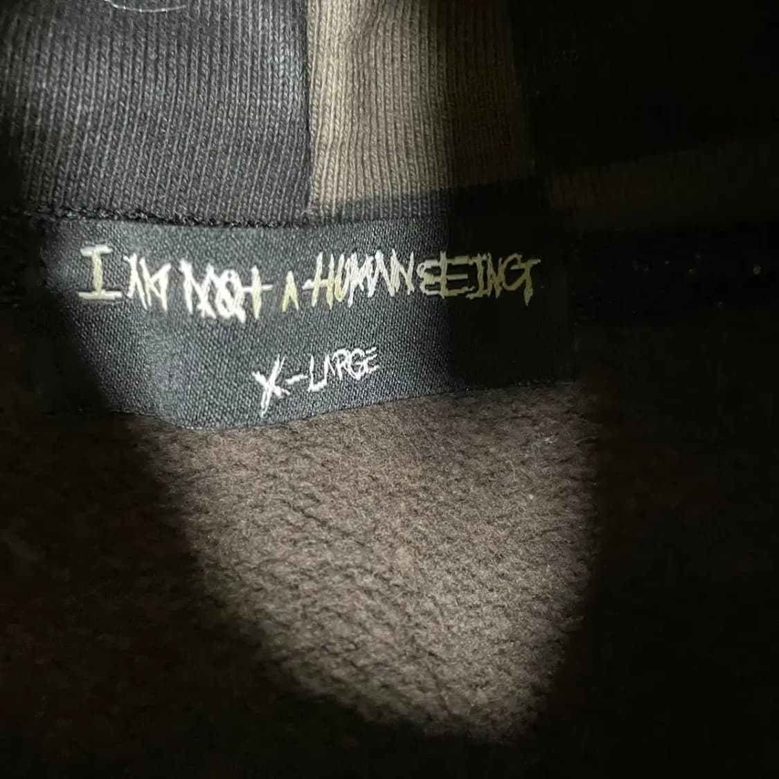 XL 아임낫휴먼 후드티셔츠 N.1730 상품이미지6