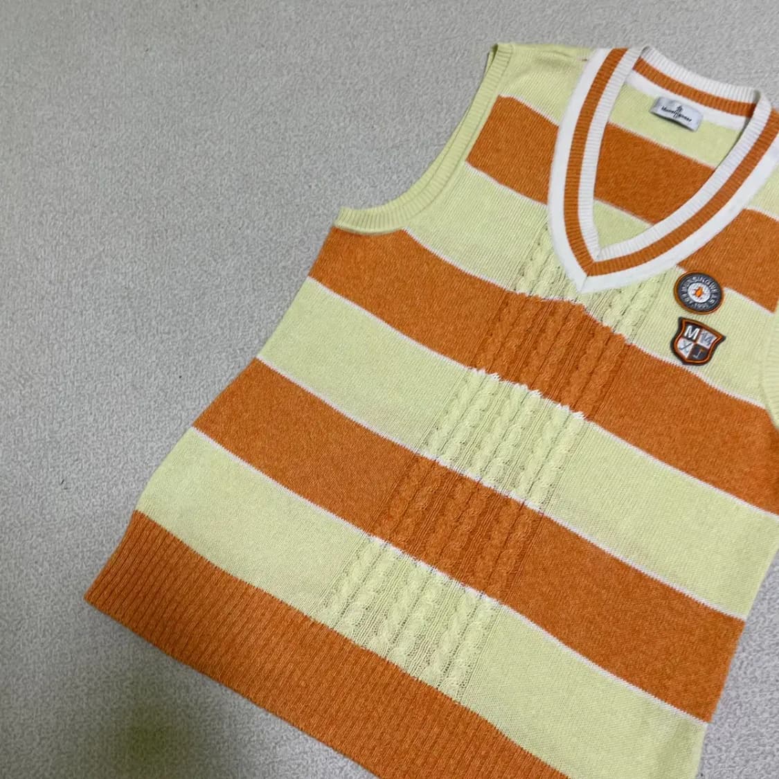 L 먼싱웨어 브이넥 여성 니트 조끼 N.1851 상품이미지2