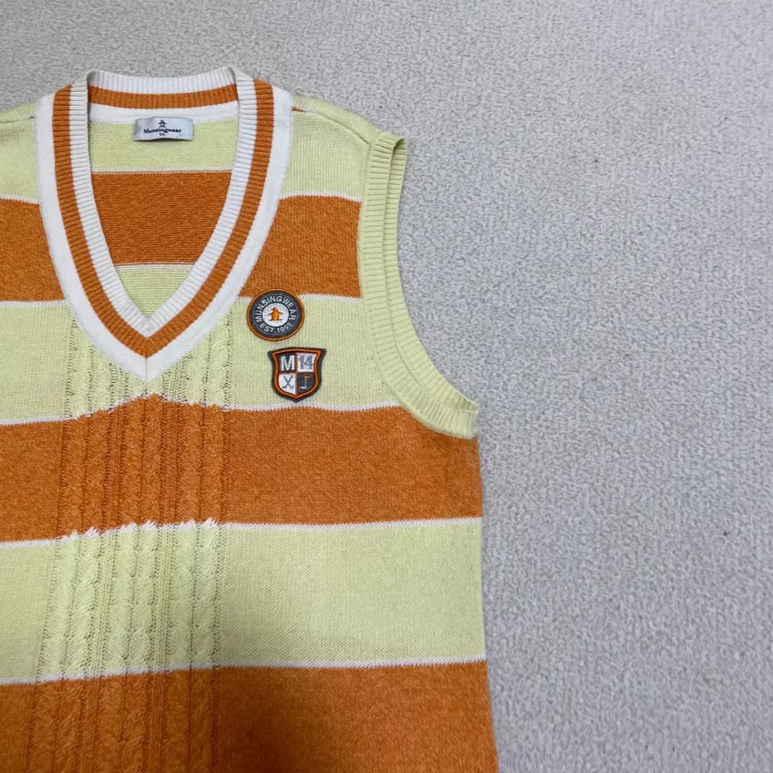 L 먼싱웨어 브이넥 여성 니트 조끼 N.1851 상품이미지3