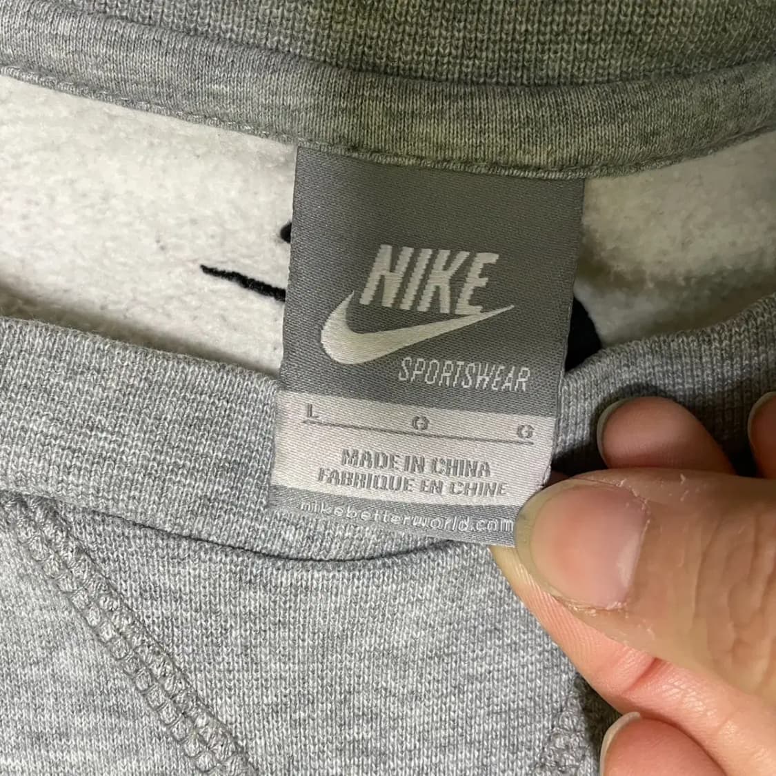 L 나이키 기모 맨투맨 N.2055 상품이미지6