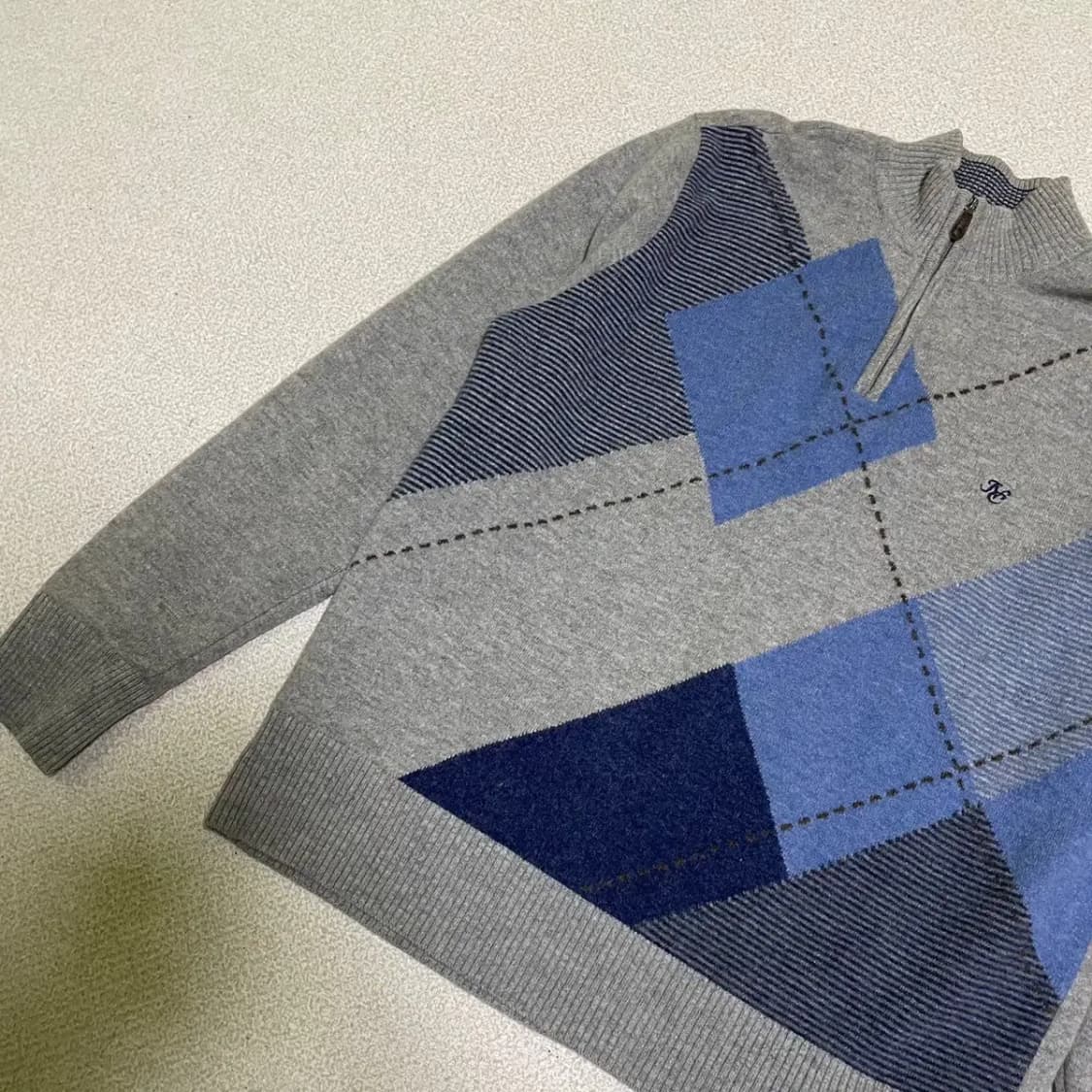 XL 인디안 방풍 반집업 니트 N.2078 상품이미지2