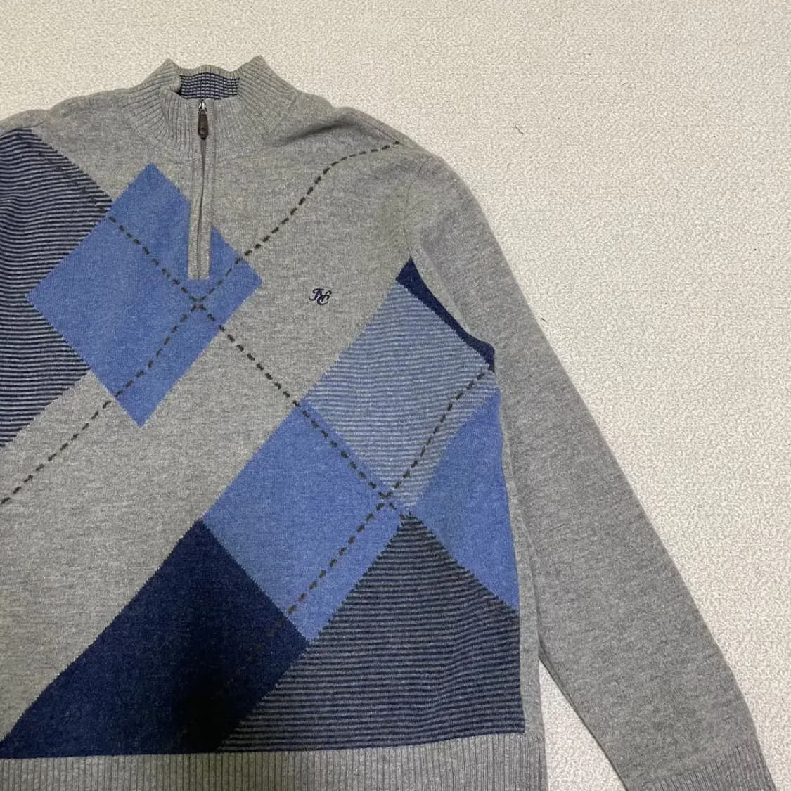 XL 인디안 방풍 반집업 니트 N.2078 상품이미지3