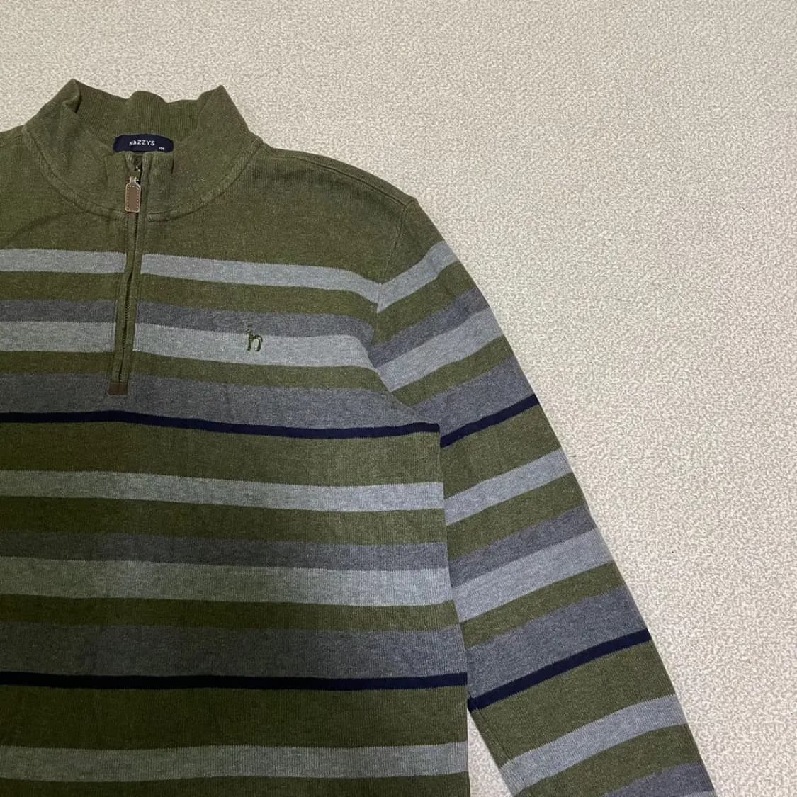 XL 헤지스 반집업 니트 N.2190 상품이미지2