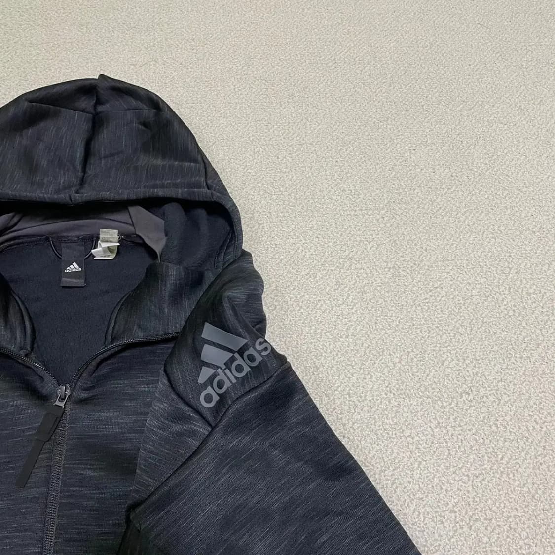 L 아디다스 기모 후드집업 기능성 N.2220 상품이미지3