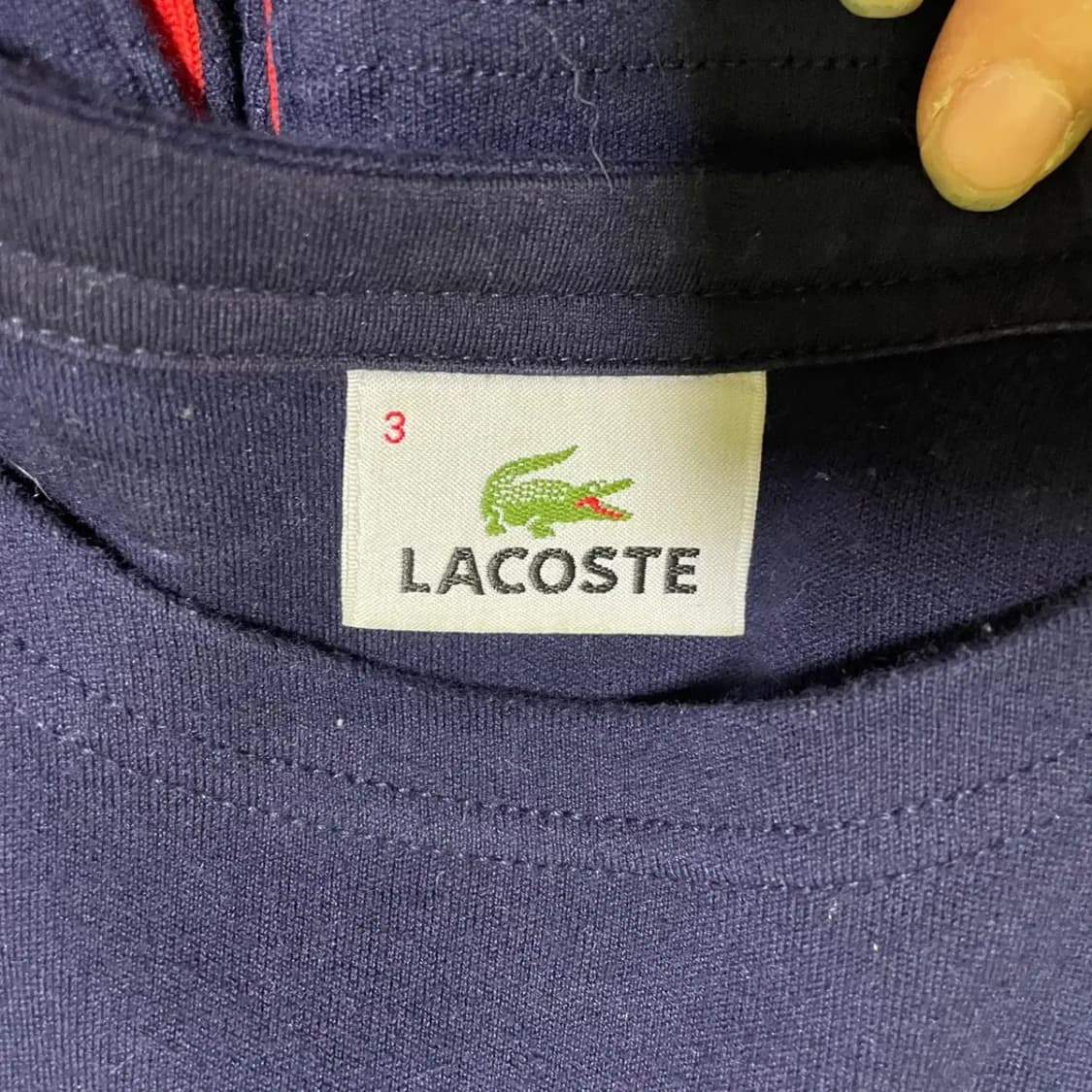 M 라코스테 스트라이프 여성 긴팔티 N.2310 상품이미지5