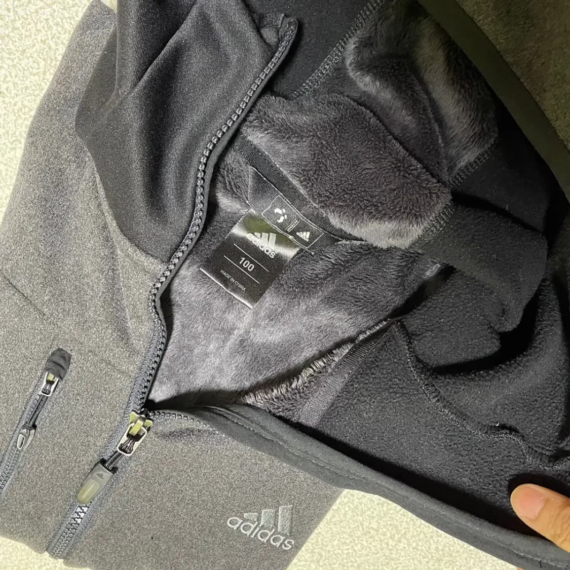L 아디다스 후리스 후드집업 N.2534 상품이미지4