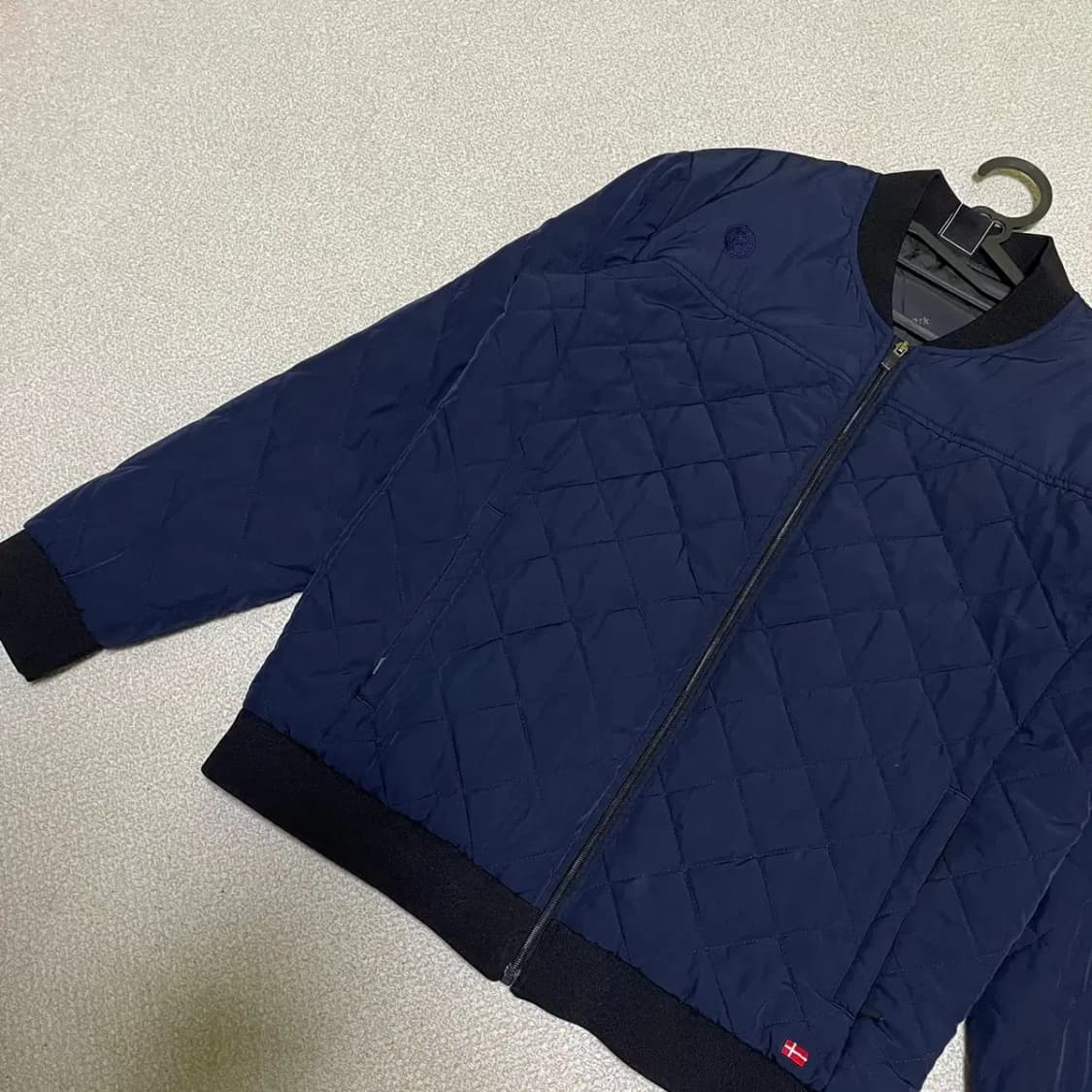 L 험멜 퀼팅 항공 점퍼 블루종 자켓 N.2535 상품이미지2