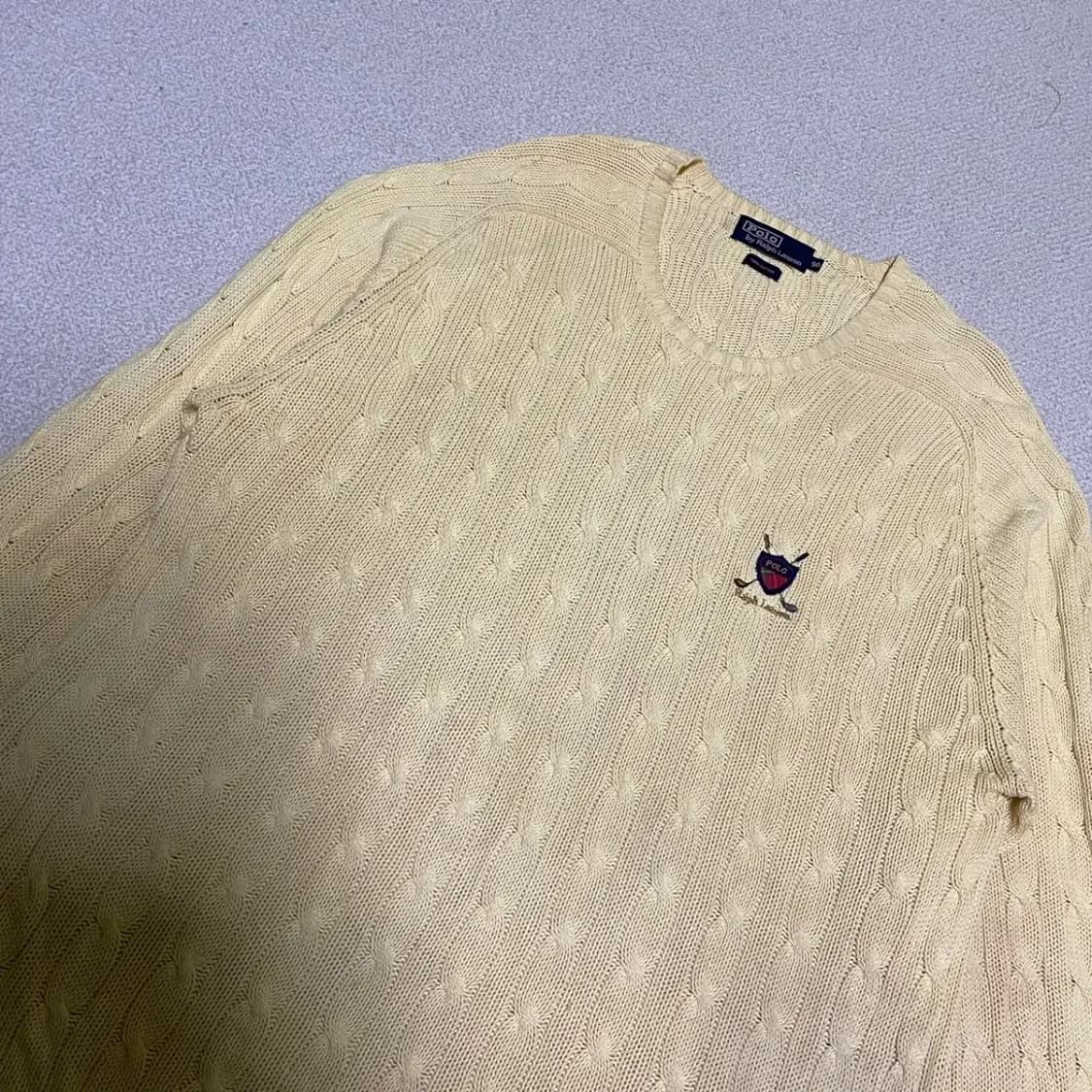 XL 폴로 꽈배기 라운드 니트 N.2712 상품이미지2