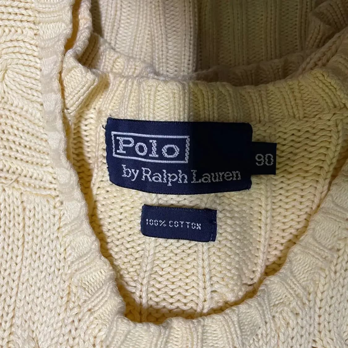 XL 폴로 꽈배기 라운드 니트 N.2712 상품이미지5