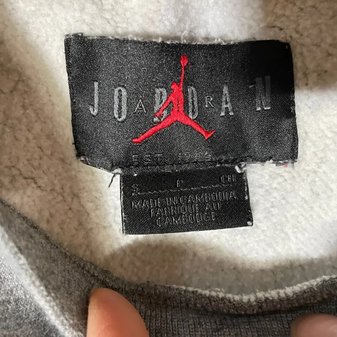 S 나이키 조던 기모 맨투맨 N.3124 상품이미지7