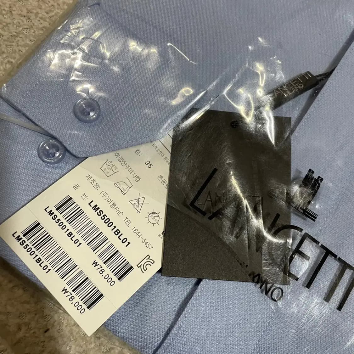 M 새상품 란체티 셔츠 남방 N.3395 상품이미지2