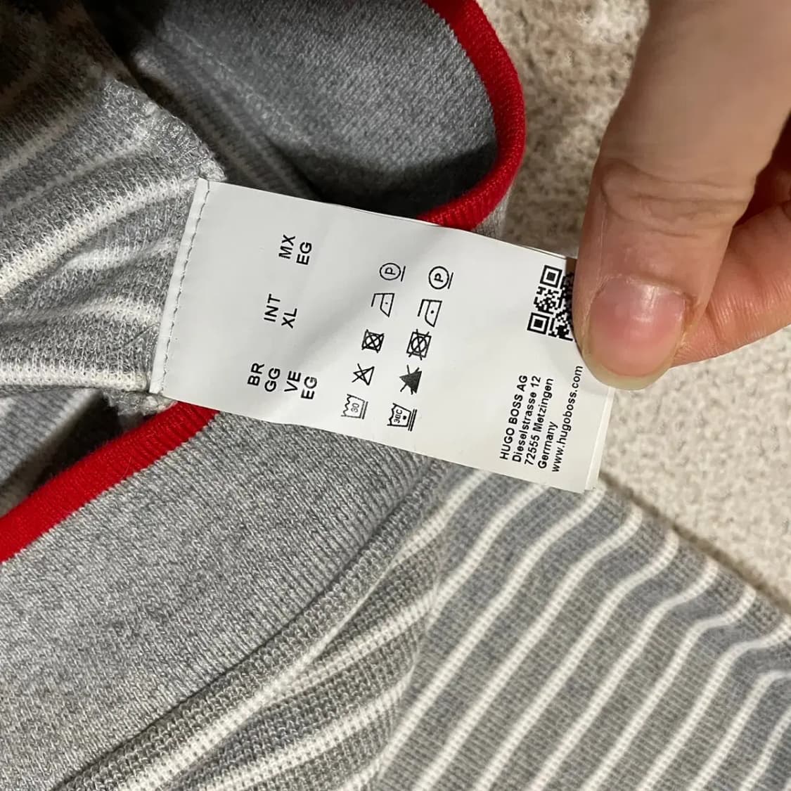 XL 휴고보스 반집업 니트 N.3400 상품이미지5