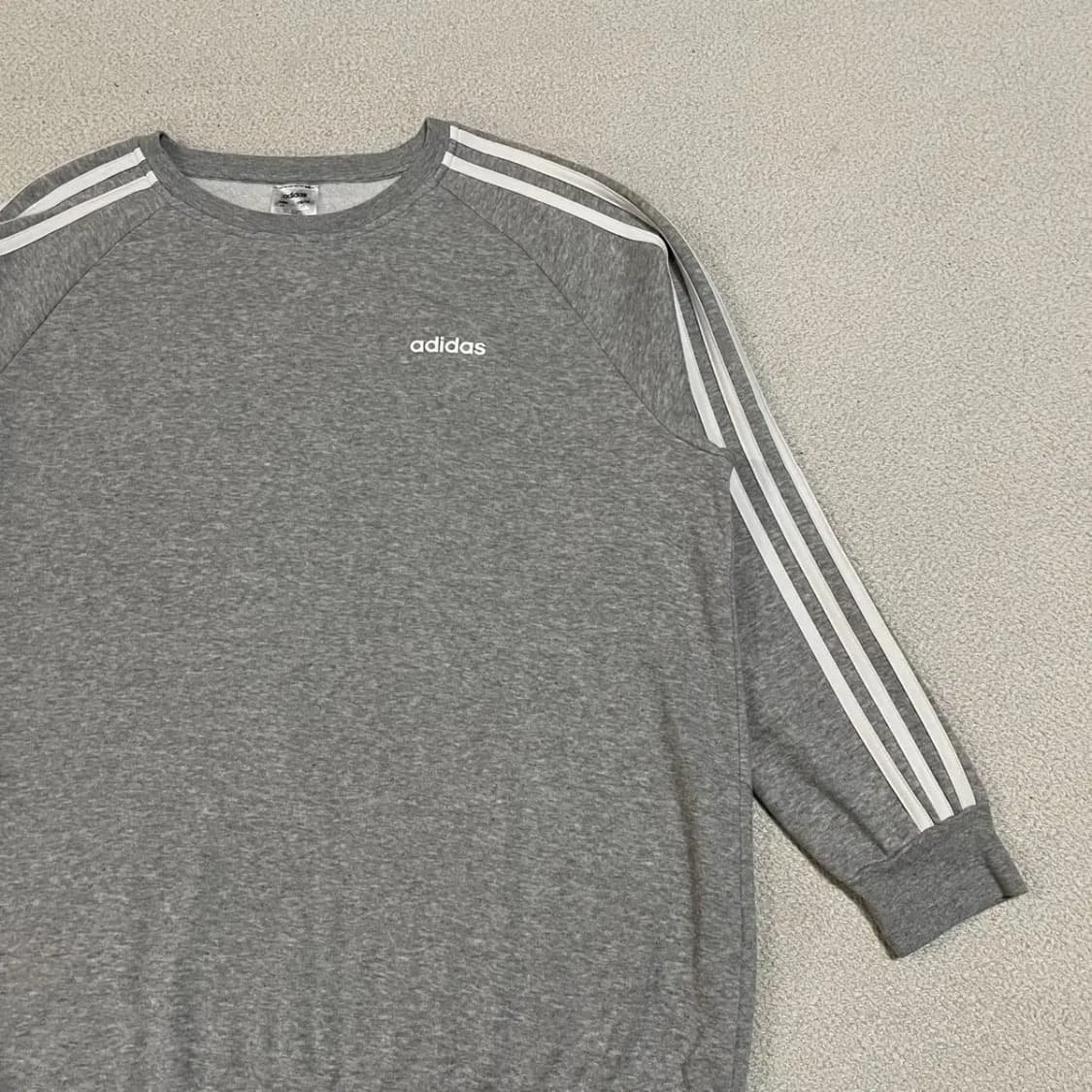 M 아디다스 기모 맨투맨 N.3456 상품이미지3