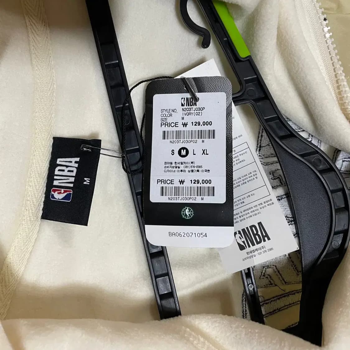 M 새상품 NBA 골든스테이트 후리스 자켓 N.3515 상품이미지6