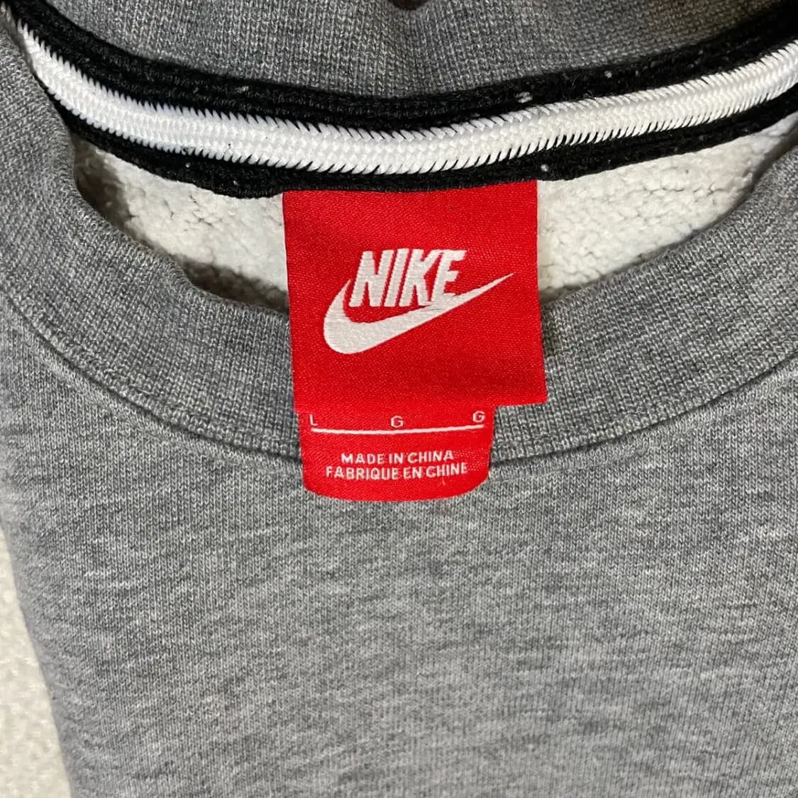 L 나이키 기모 맨투맨 N.3684 상품이미지6