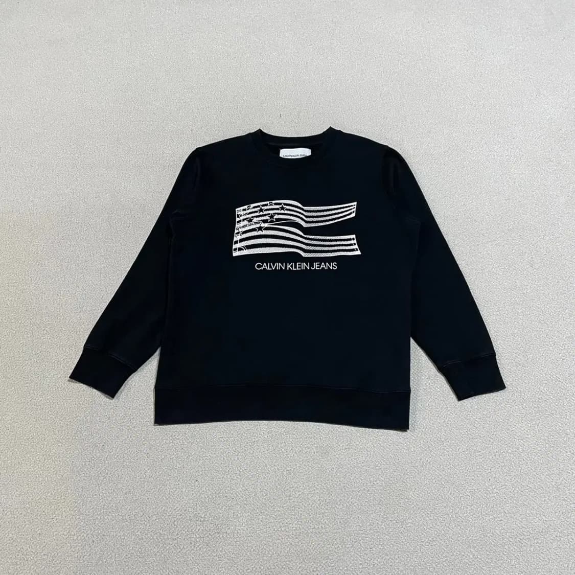 XL 캘빈클라인 CK 라운드 기모 맨투맨 N.3689 상품이미지1