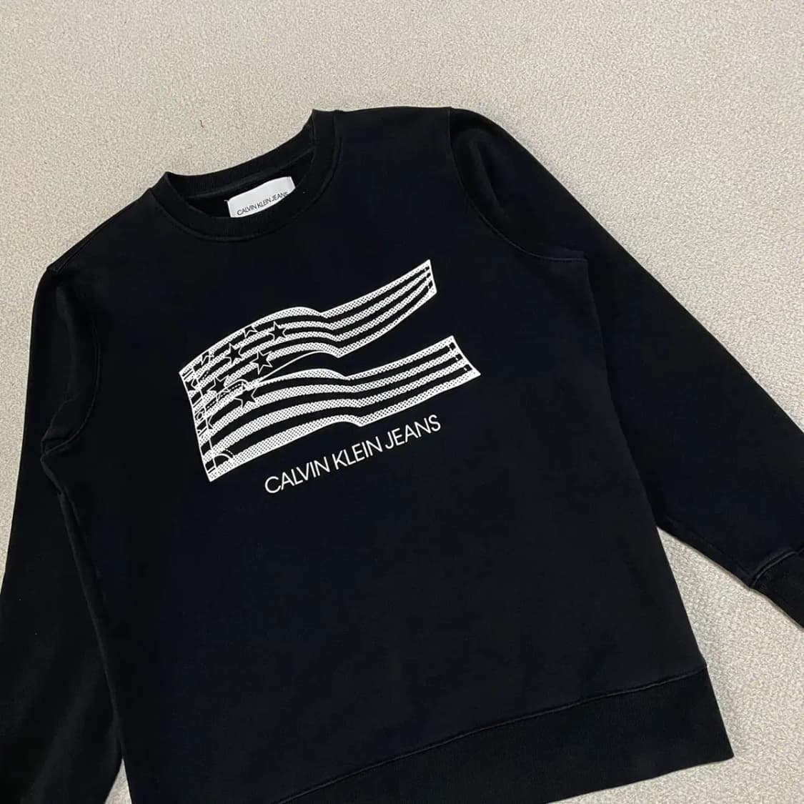 XL 캘빈클라인 CK 라운드 기모 맨투맨 N.3689 상품이미지2