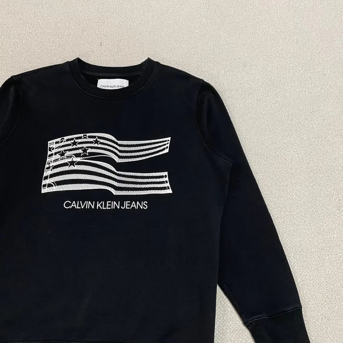 XL 캘빈클라인 CK 라운드 기모 맨투맨 N.3689 상품이미지3