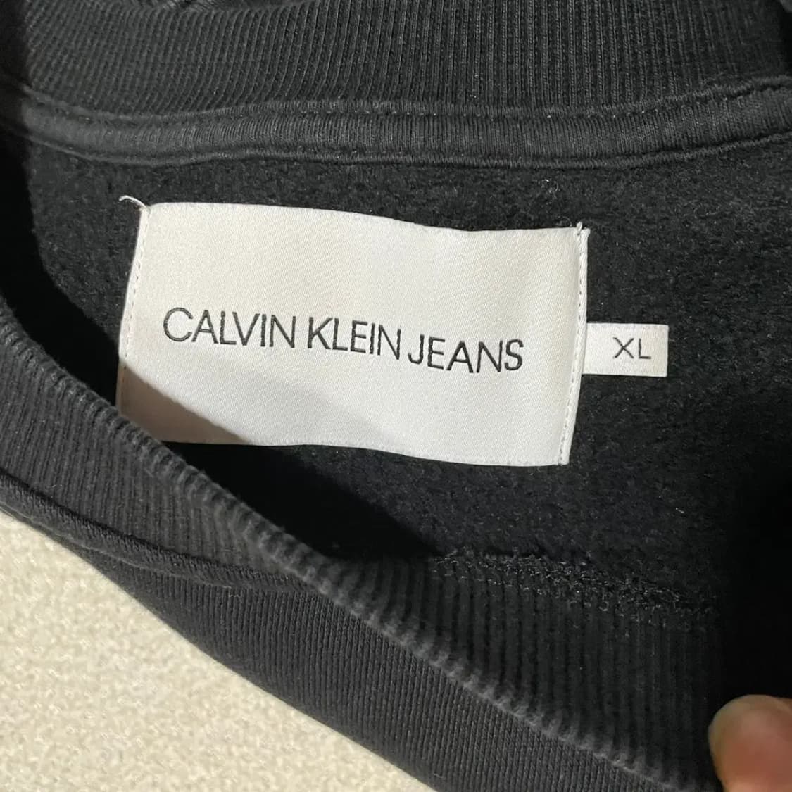 XL 캘빈클라인 CK 라운드 기모 맨투맨 N.3689 상품이미지7