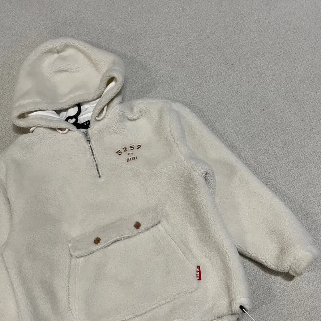 FREE 5252 by OIOI 반집업 후리스 N.3759 상품이미지2