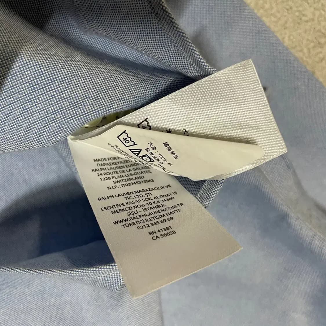 M 폴로 옥스퍼드 소라 셔츠 남방 N.3813 상품이미지5