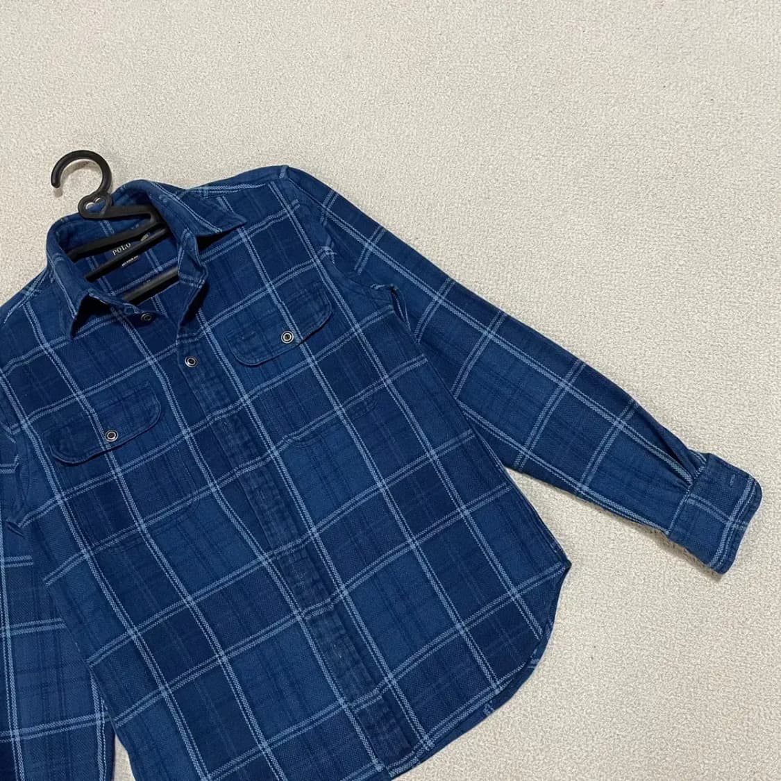 XS 폴로 체크 셔츠 남방 N.3861 상품이미지2
