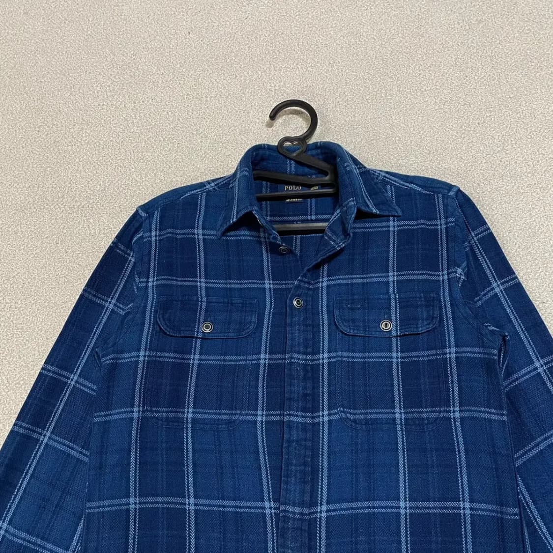 XS 폴로 체크 셔츠 남방 N.3861 상품이미지3