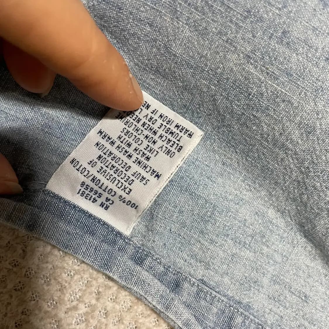 M 폴로 데님 셔츠 남방 N.3903 상품이미지5