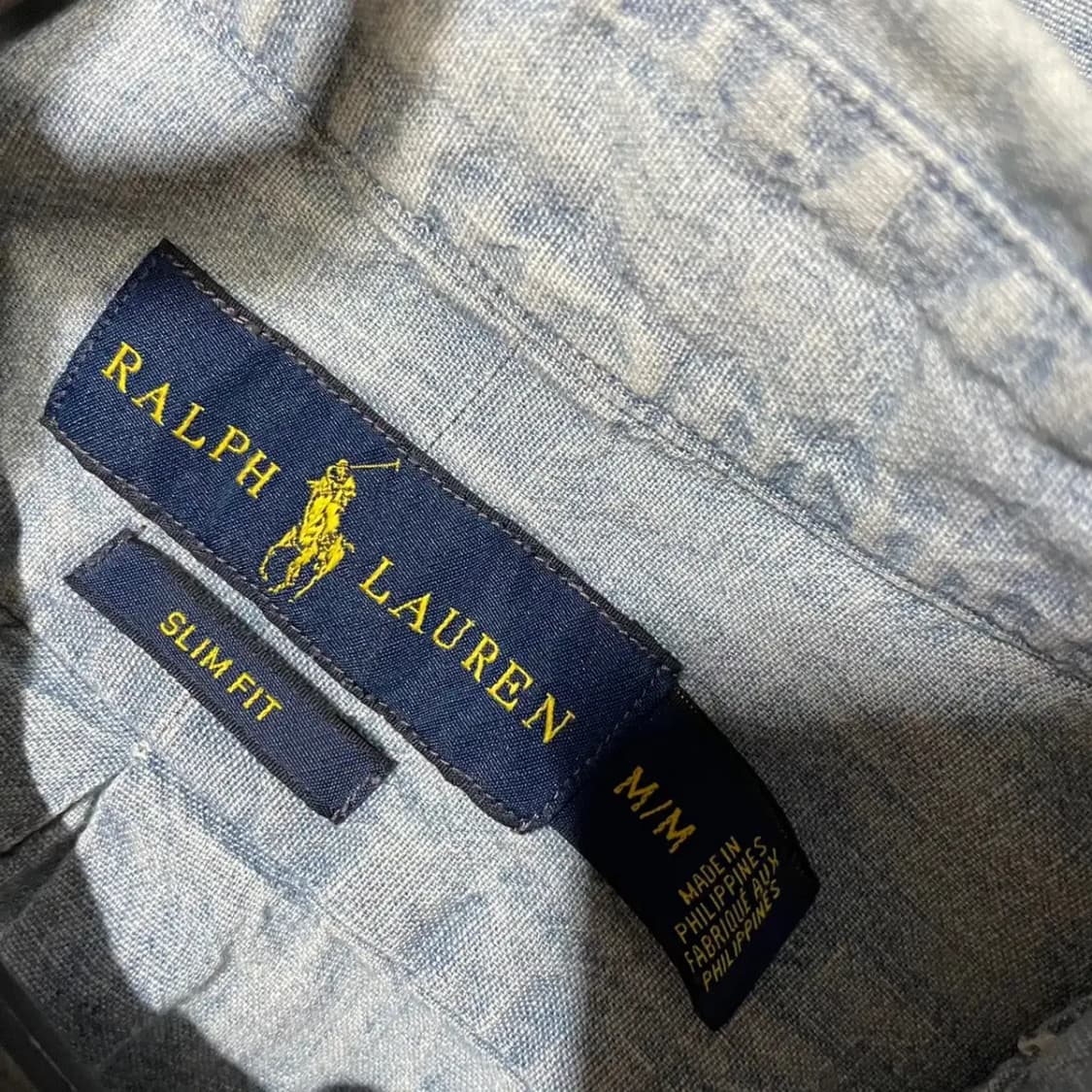 M 폴로 데님 셔츠 남방 N.3903 상품이미지6