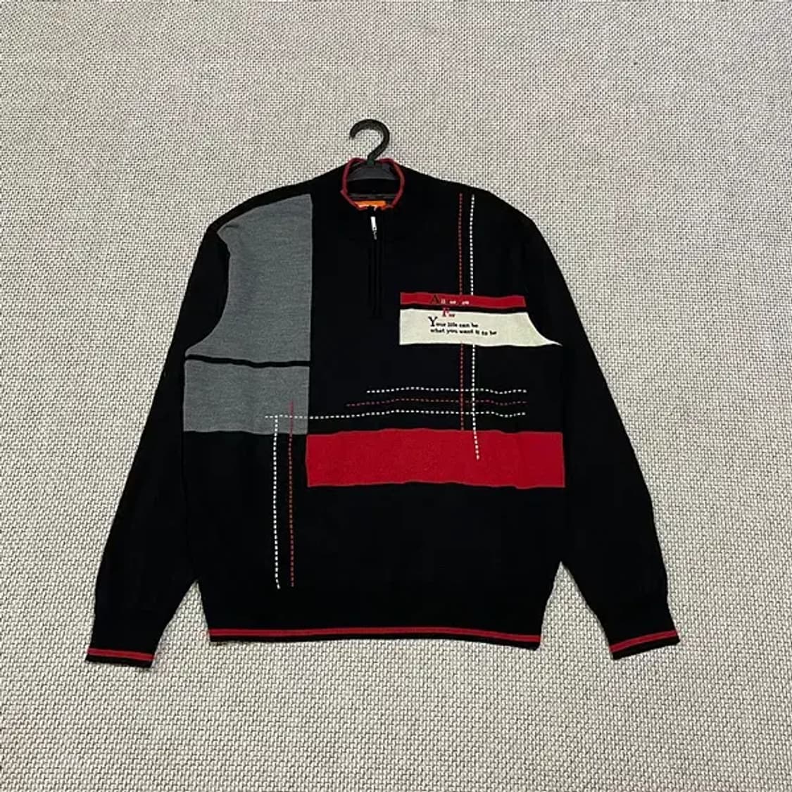 L 올포유 방풍 반집업 니트 N.5270 상품이미지1