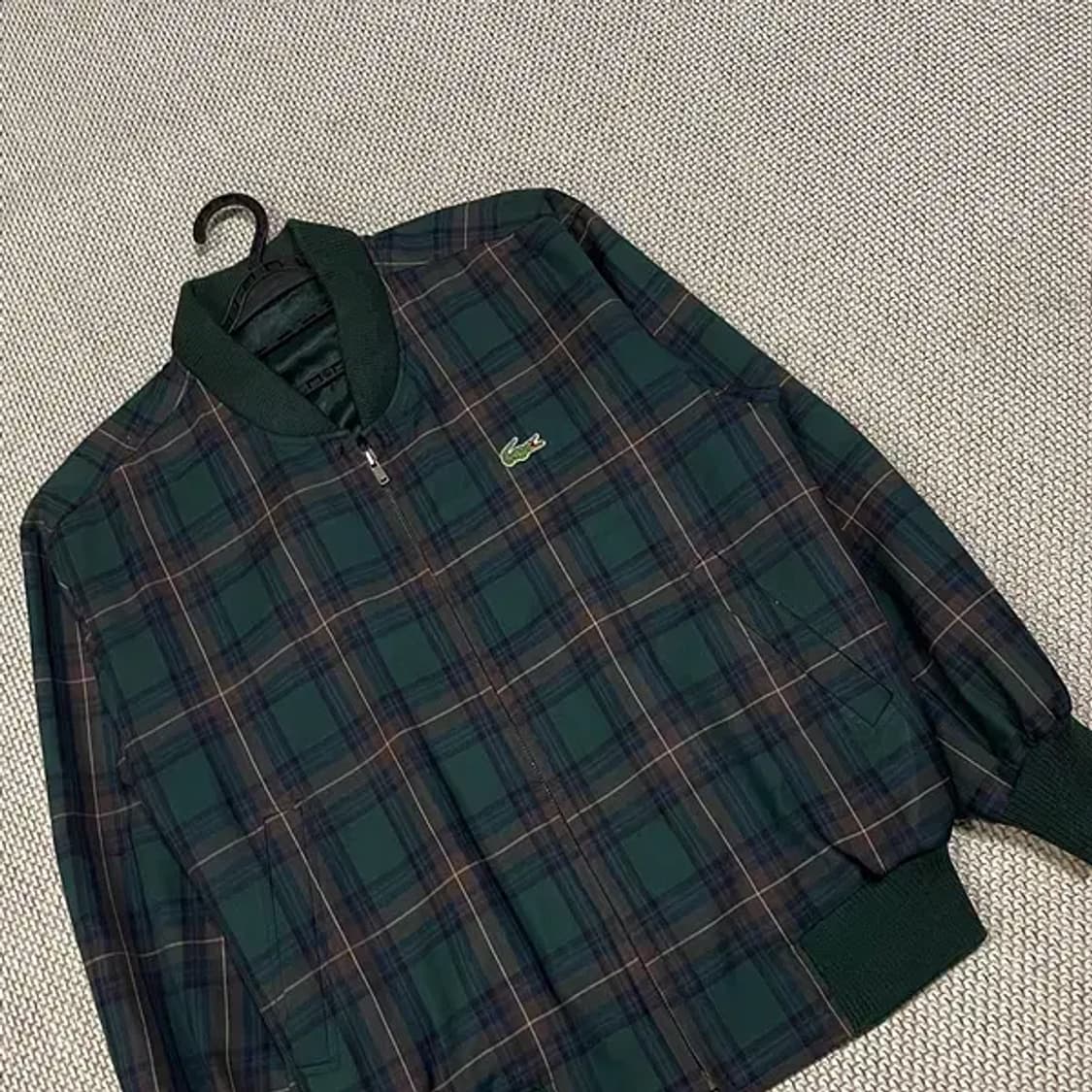 M 라코스테 체크 블루종 집업 자켓 N.5435 상품이미지2