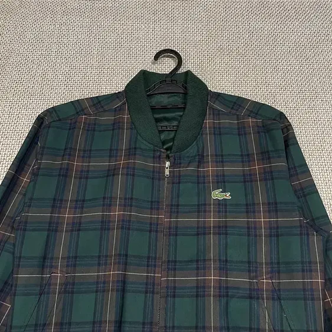 M 라코스테 체크 블루종 집업 자켓 N.5435 상품이미지3
