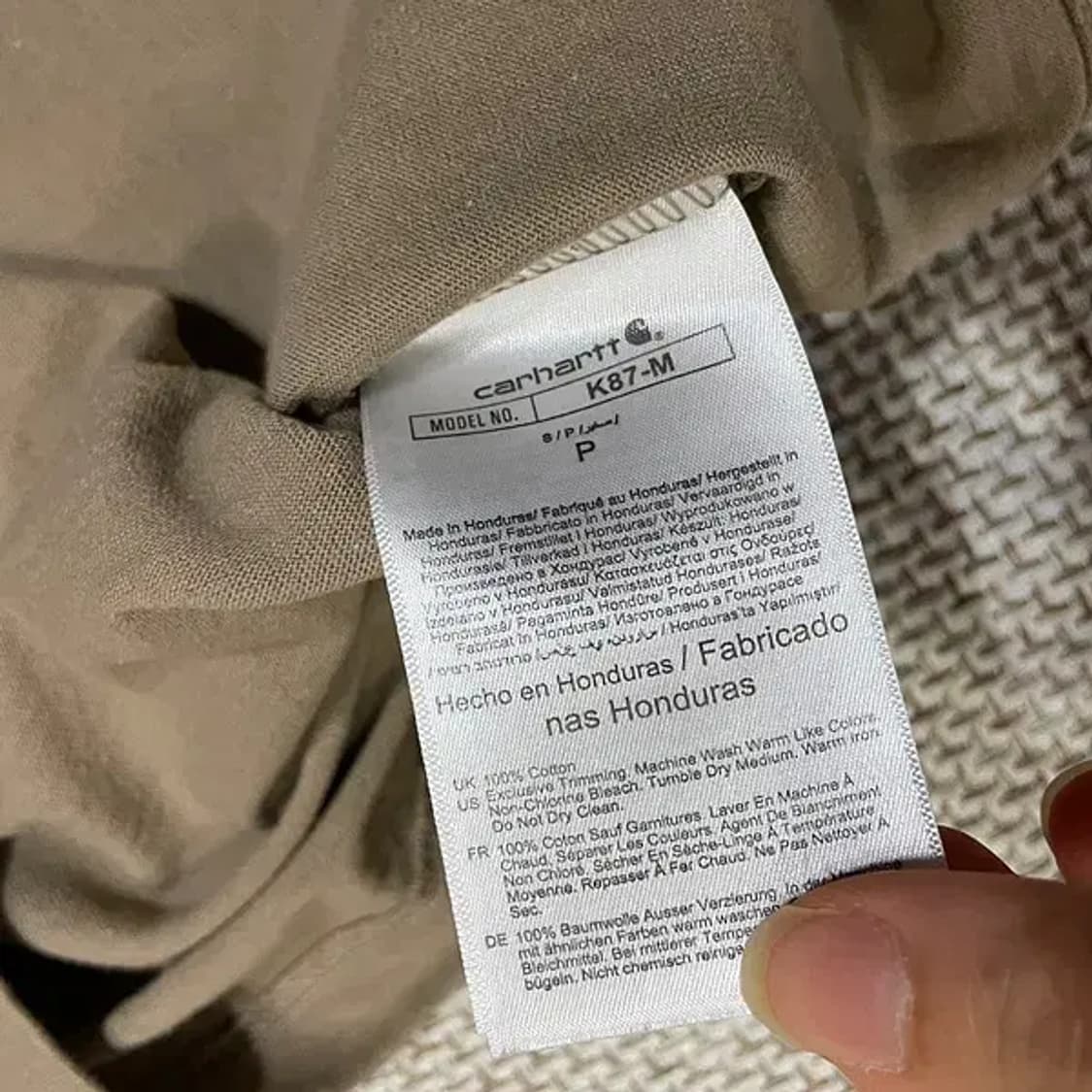 S 칼하트 라운드 반팔티셔츠 N.5465 상품이미지5