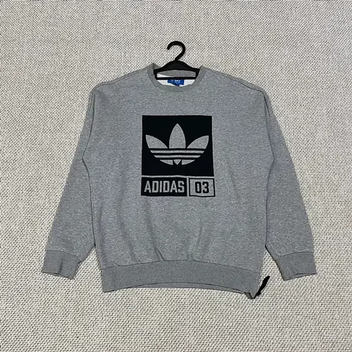 M 아디다스 기모 라운드 맨투맨 N.5495 상품이미지1