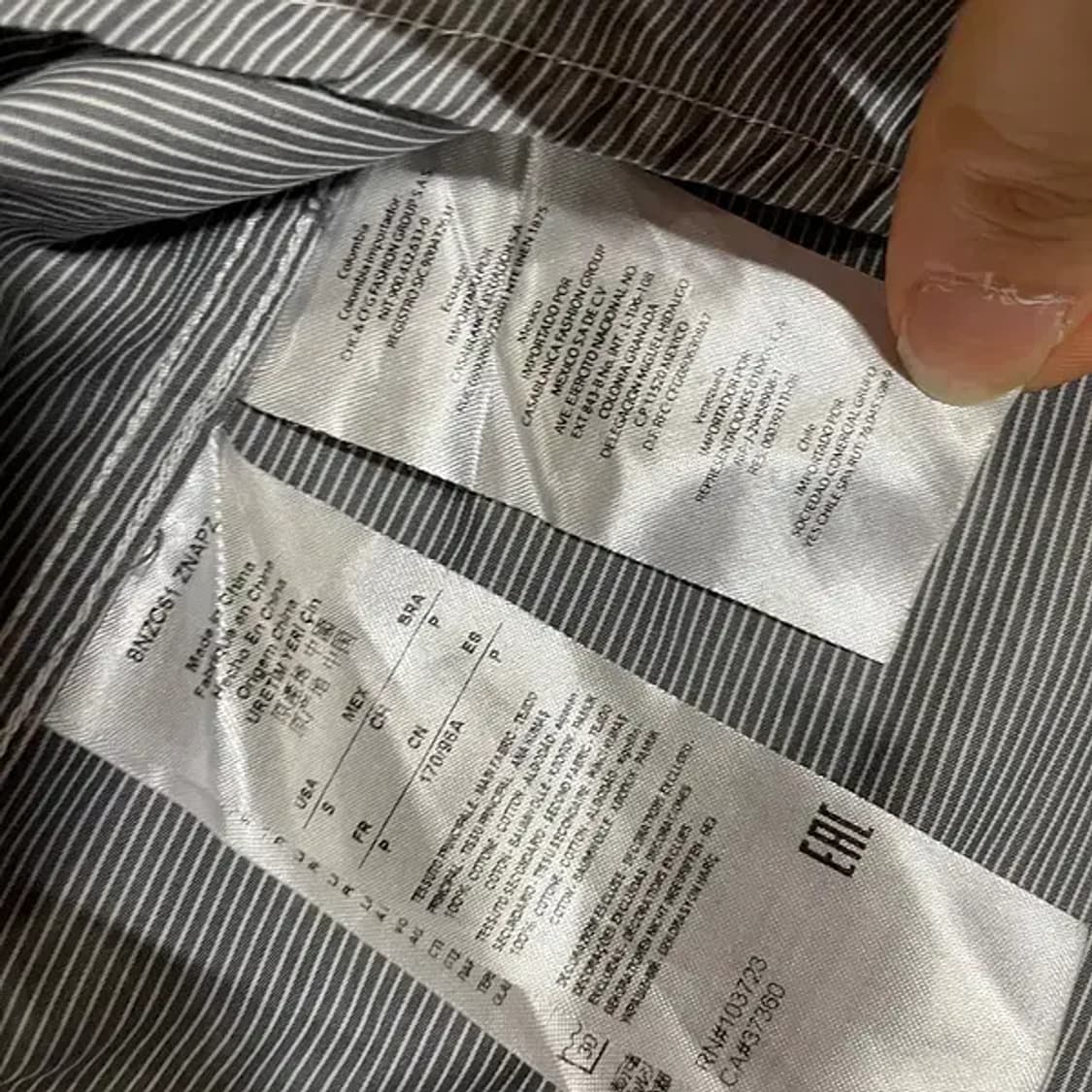 S 알마니 스트라이프 셔츠 남방 N.5501 상품이미지5