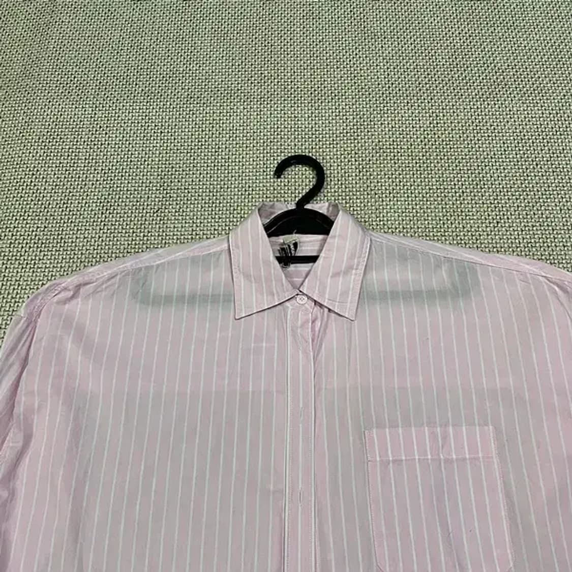 S 쟈딕 앤 볼테르 여성 핑크 스트라이프 코튼 셔츠 남방 N.5531 상품이미지3