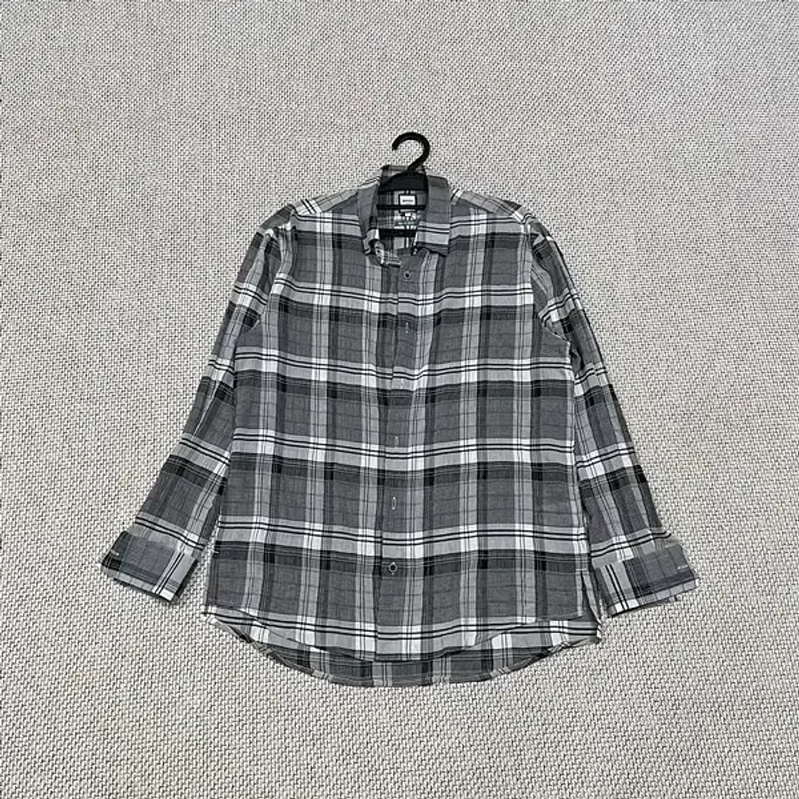 M 새상품 바쏘옴므 체크 셔츠 남방 N.5535 상품이미지1