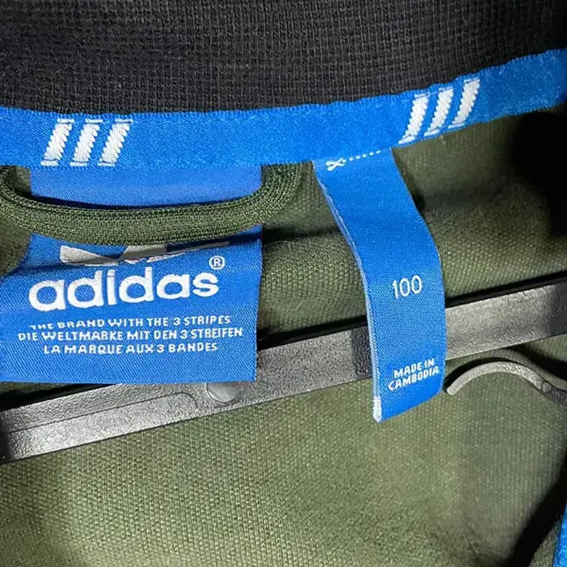 L 아디다스 카키 트랙탑 져지 자켓 N.5604 상품이미지6