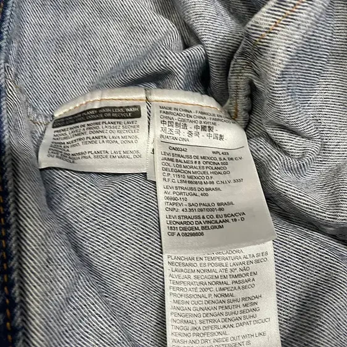 L 리바이스 오렌지택 청 데님 자켓 N.5686 상품이미지5