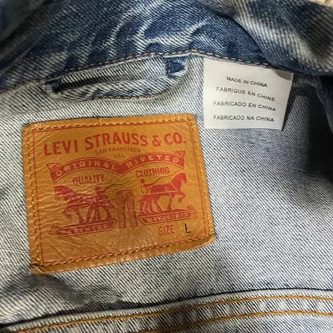 L 리바이스 오렌지택 청 데님 자켓 N.5686 상품이미지7