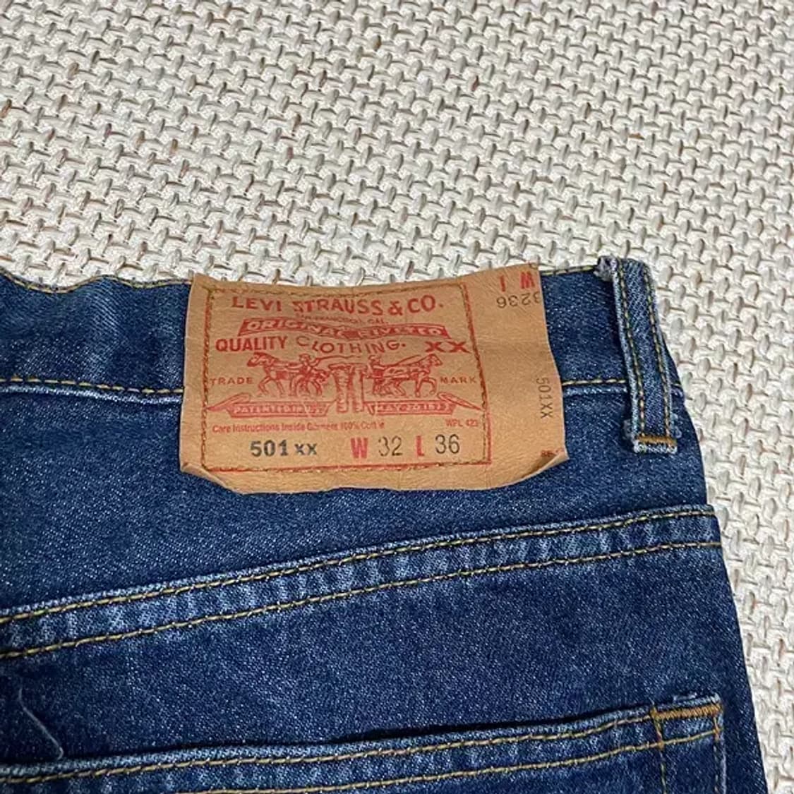 32 리바이스 501XX 데님 청 바지 N.5697 상품이미지4