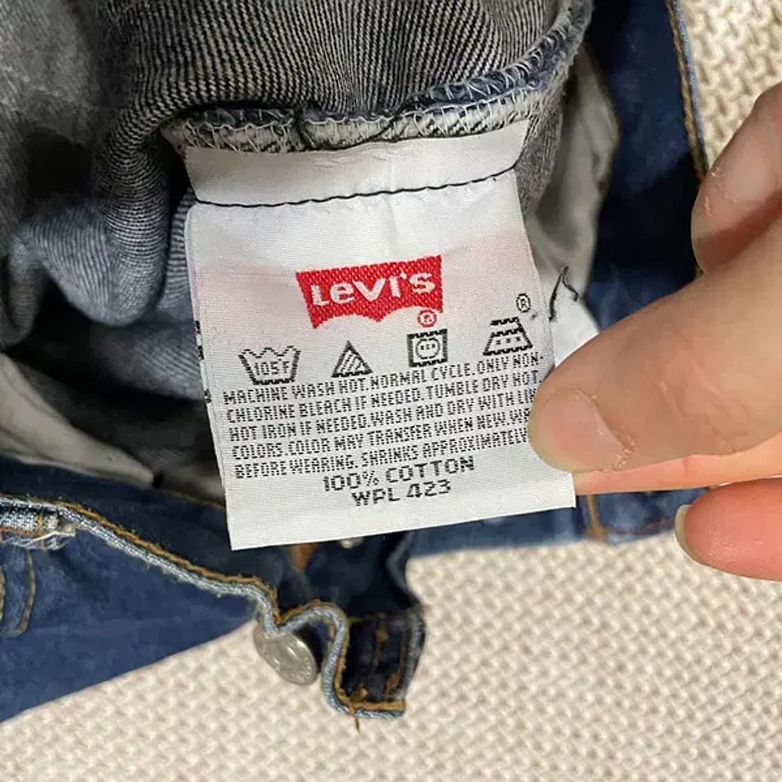 32 리바이스 501XX 데님 청 바지 N.5697 상품이미지7