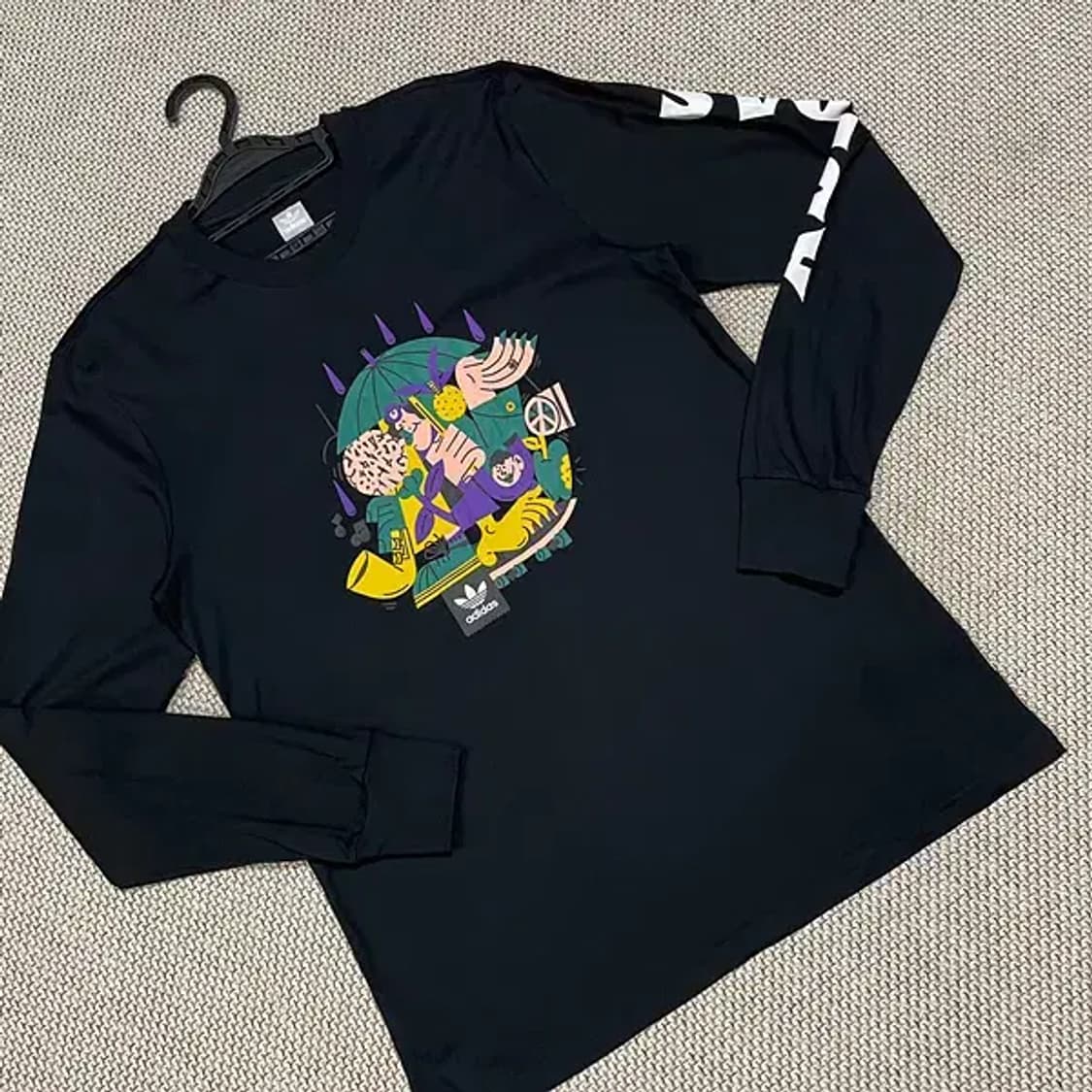 XL 아디다스 라운드 긴팔티셔츠 N.5805 상품이미지2