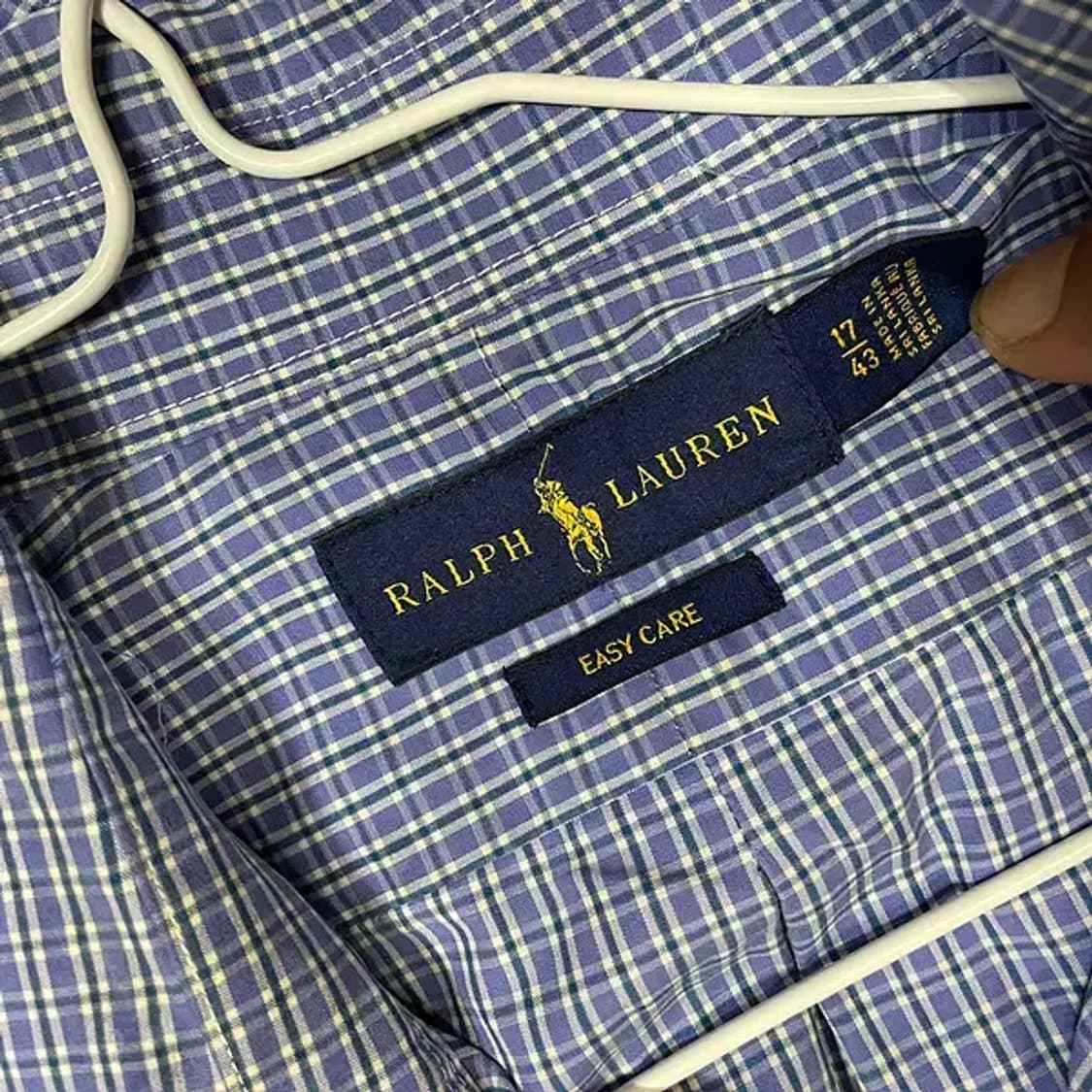 XL 폴로 체크 셔츠 남방 N.6017 상품이미지6