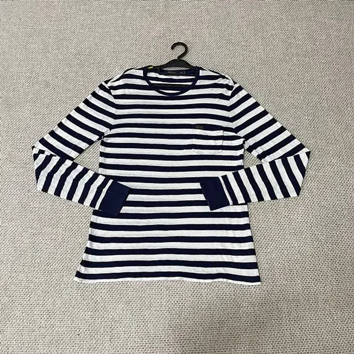 M 폴로 스트라이프 여성 긴팔티셔츠 N.6115 상품이미지1