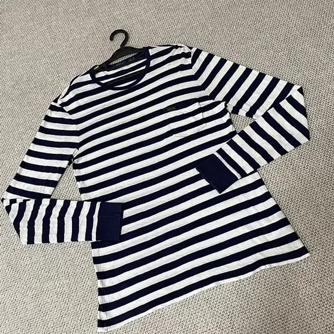 M 폴로 스트라이프 여성 긴팔티셔츠 N.6115 상품이미지2