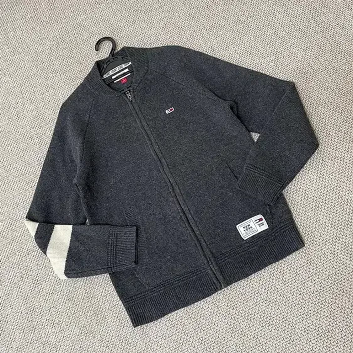 S 타미힐피거 블루종 니트 집업 자켓 N.6362 상품이미지2